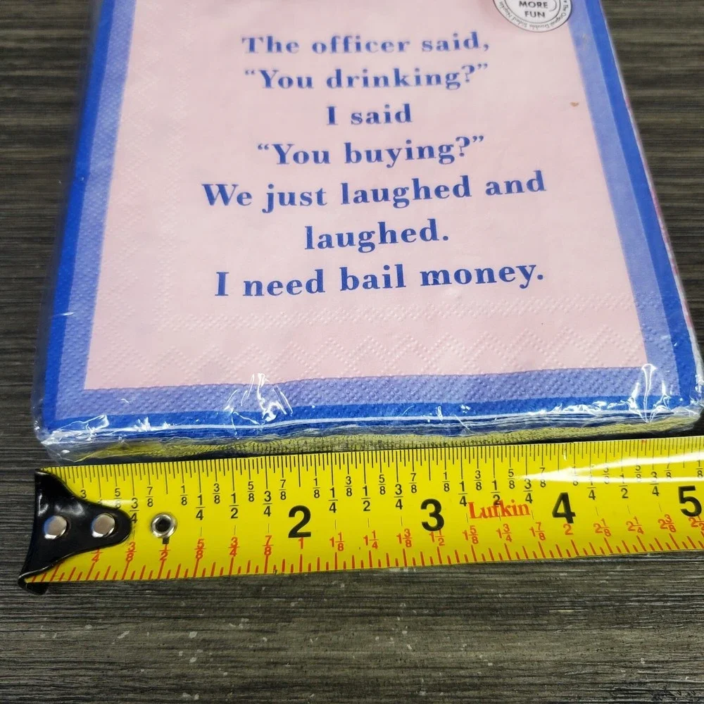 Bad Habits, I Need‎ Bail Money Paper Cocktail Napkins 5